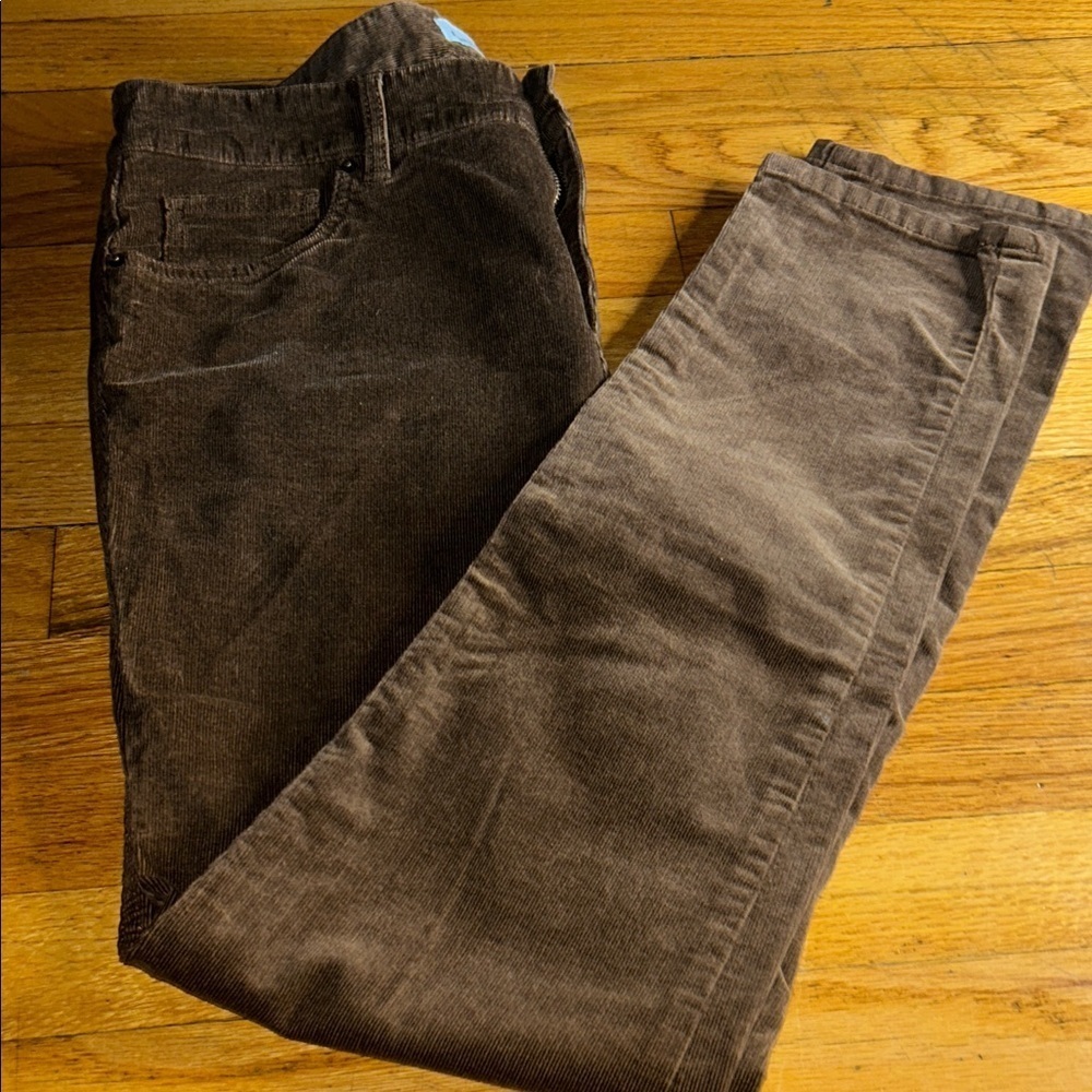 L.l ben Singnature Women corduroy Brown Pants size 8 - Picture 9 of 10